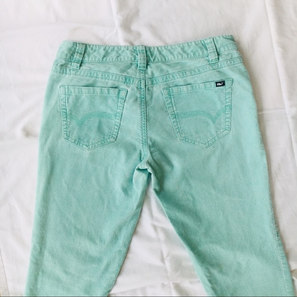 Mint Blue Corduroy Vineyard Vines Pants Women’s - Picture 6 of 7